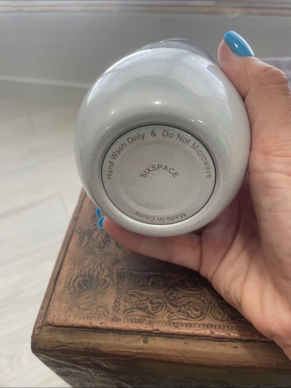 Silver Travel Wine Tumbler - "Best Catch of His Life" - Picture 2 of 5